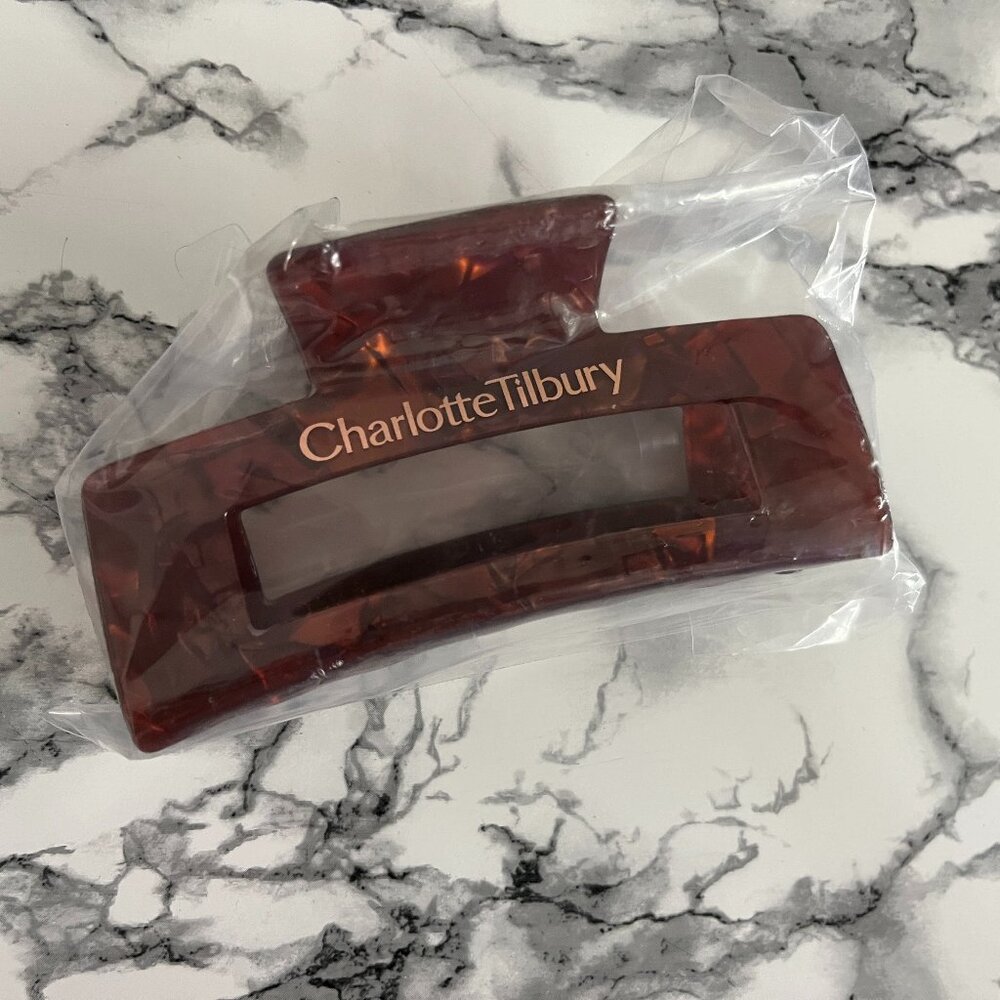 Charlotte Tilbury Claw Clip Hair Limited Edition Merch Tortoise NEW Extra Large